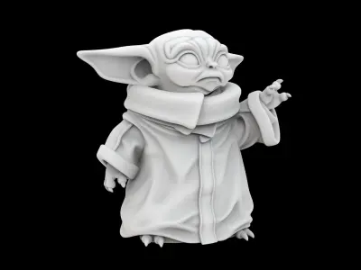 Baby Yoda 3D Print Model Grogu 3D print model