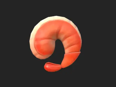 Shrimp human egg 3D model