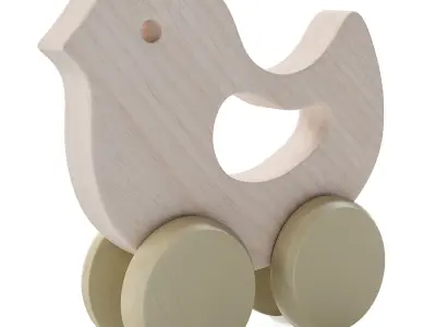 Odin Parker Wooden Toy Set 3D model