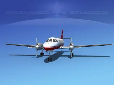 Swearingen SA226 Metroliner Tadair 3D model