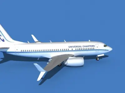 Boeing 737 MAX 7 Universal Charters 3D model