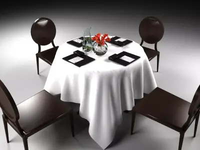Luxury Wedding setup Free 3D model