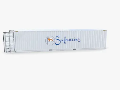 40ft Shipping Container Safmarine v1 3D model