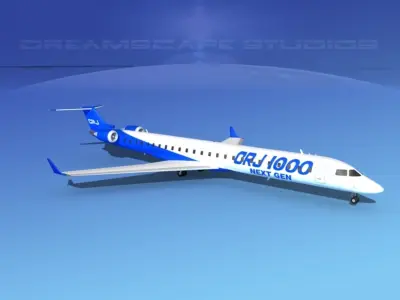 Bombardier CRJ1000 Bombardier 3D model