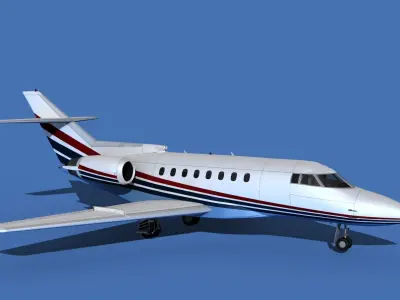 Hawker Siddley 1000 V08 3D model