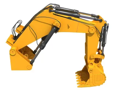 Excavator Bucket Backhoe 3D model