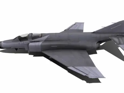 F-4 Phantom Low-poly Low-poly 3D model