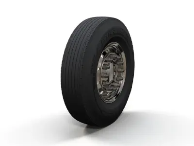 Kenworth highpoly wheels 3D model