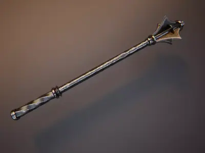 Medieval Mace Low-poly 3D model