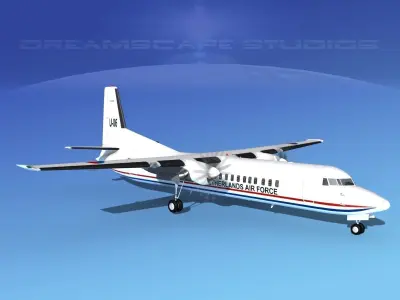 Fokker F-60 Royal Netherlands Air Force 1 3D model
