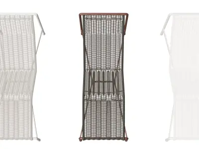 Outdoor Sun Lounger Set  3 Variations 3D model