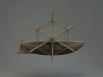 Da Vinci Paddle Boat 3D model