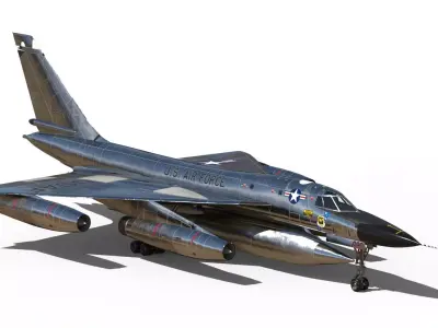 B-58 Hustler Nuclear Bomber 3D Model 3D model