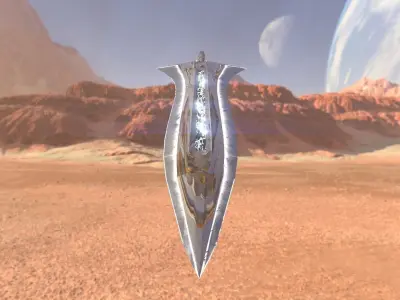 Two Handed Sword - Fantasy Low-poly 3D model