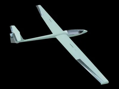 Glider Low-poly 3D model