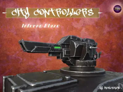 City Controllers - Inferno Blaze - PBR lowpoly Low-poly 3D model