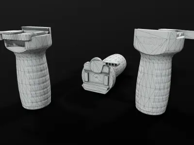 Larue Tactical FUG Forward Universal Grip Low-poly 3D model