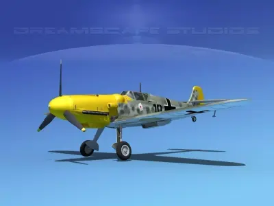 Messerschmitt BF-109 V03 3D model
