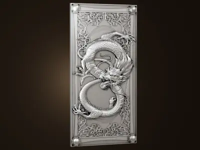 Ancient Chinese dragon Free 3D print model