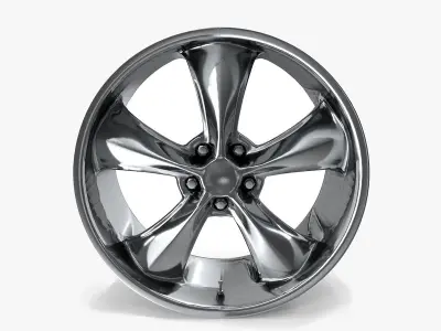 FOOSE Legend Wheel 17x8 Chrome 1965-1973 3D model