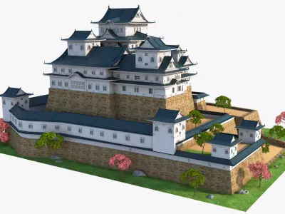 Himeji Castle 3D model