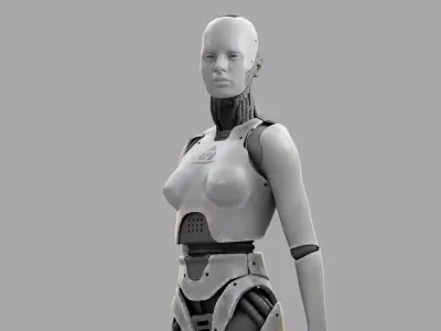 HUMANOID M2000  rigged character  3D model