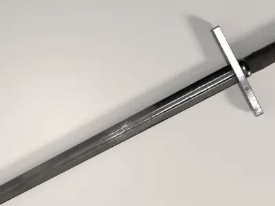 Realistic Medieval Sword 3D model