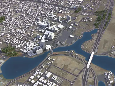 Jeddah Low-poly 3D model