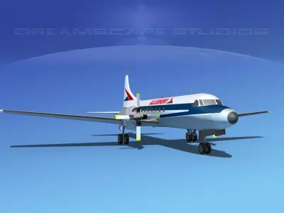 Convair CV-580 Allegheny 3D model