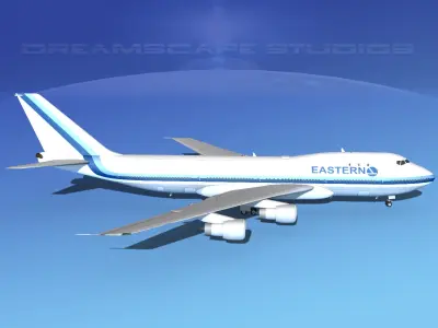 Boeing 747-100 Eastern Airlines 1 3D model
