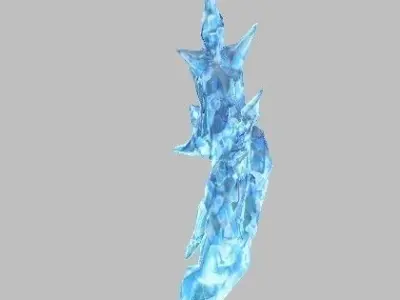 ice wing Low-poly 3D model