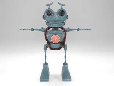 Frog robot Low-poly 3D model purchase