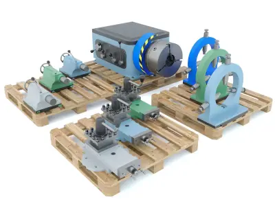 Turning Machine Tool Spare Parts - Collection 1 3D model