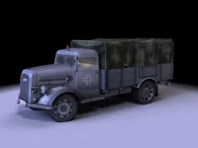Opel Blitz 1940 Low-poly 3D model