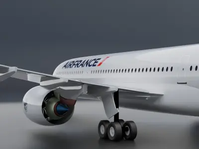 Airbus A350-900 XWB Airfrance Livery 3D model