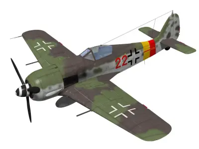Focke Wulf Fw190 A9 3D model