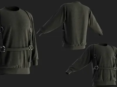 3 Tactical shirts for men 3D model