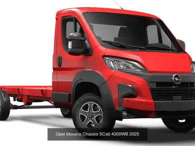 Stellantis chassis collection  Single Cab 4300WB 2025 3D Model Pack