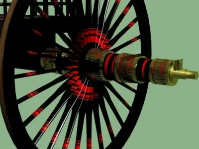 Chinese war chariot 770BC 3D model