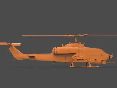 AH 1 Helicopter 3D print model