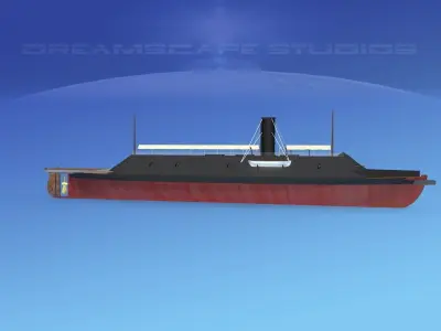 CSS Virginia Ironclad 3D model