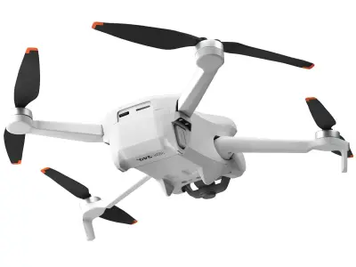 drone dji mini with landing pad 3D model