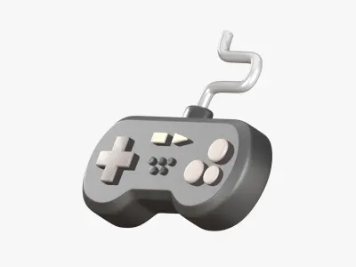 Joystick 3D Illustration 3D model