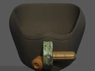 Gas mask helmet scifi fantasy armor hats military Low-poly 3D model