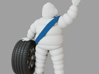 Michelin Mascot Free 3D model