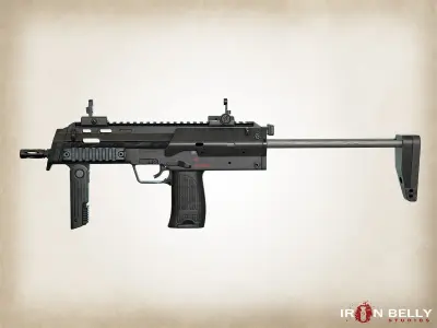 AAA FPS MP7A1  Low-poly 3D model