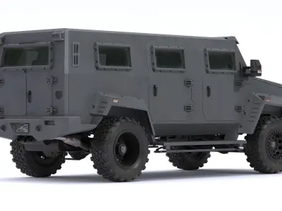 Alpine Condor Armored Luxury Tactical SUV 3D model