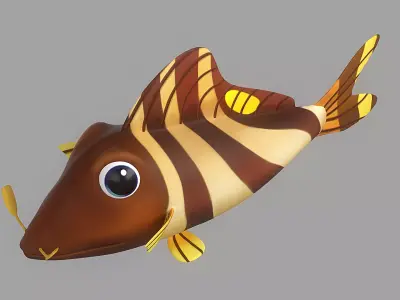 Cartoon Fish 9 Low-poly 3D model