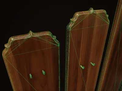 Stands for flinlock katars Free low-poly 3D model