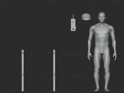 3 military props Free low-poly 3D model